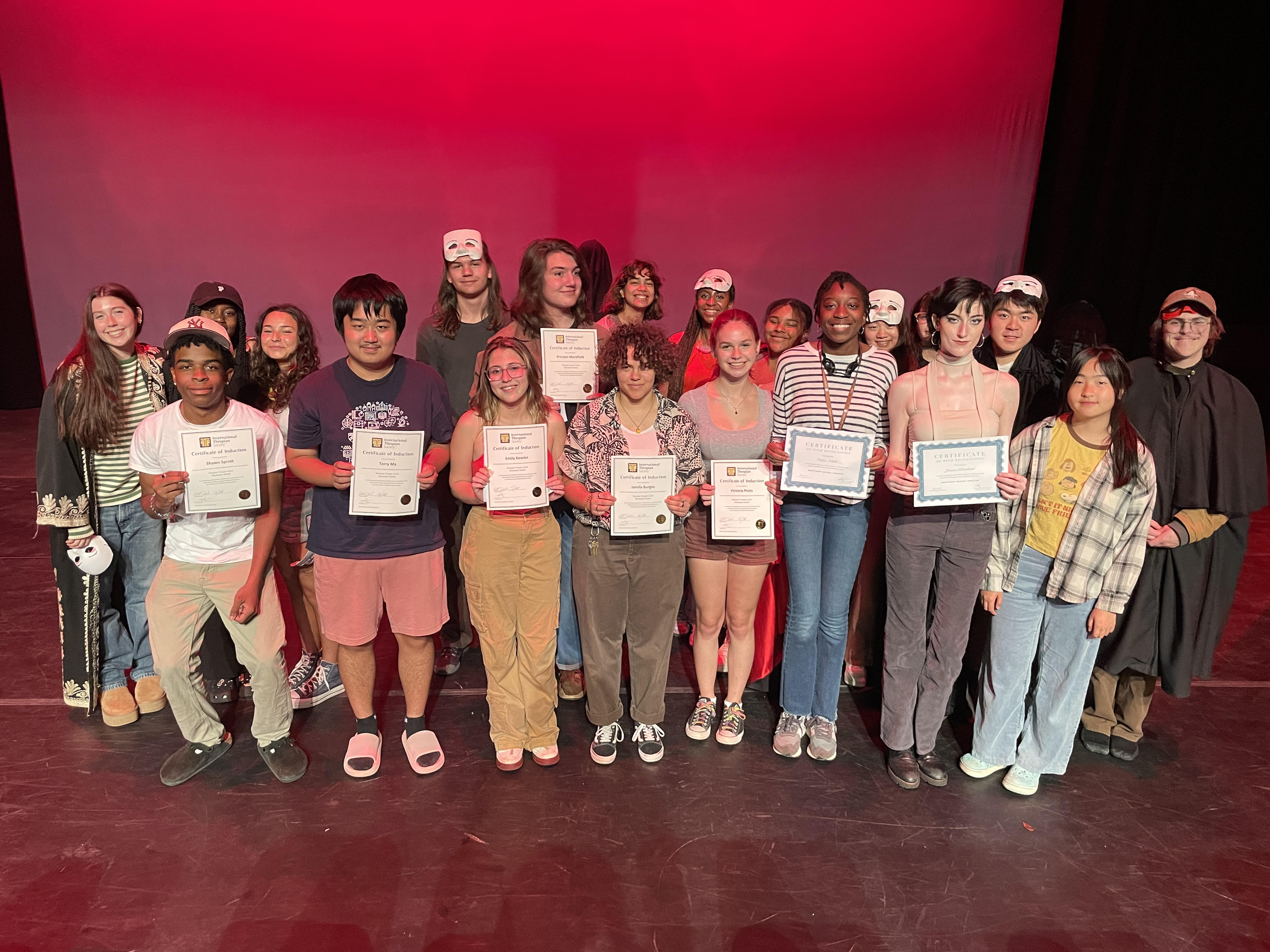 Thespian Society Inductees